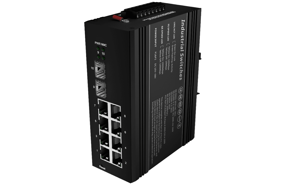 8xPOE+ Industrial Switch 8 2 1