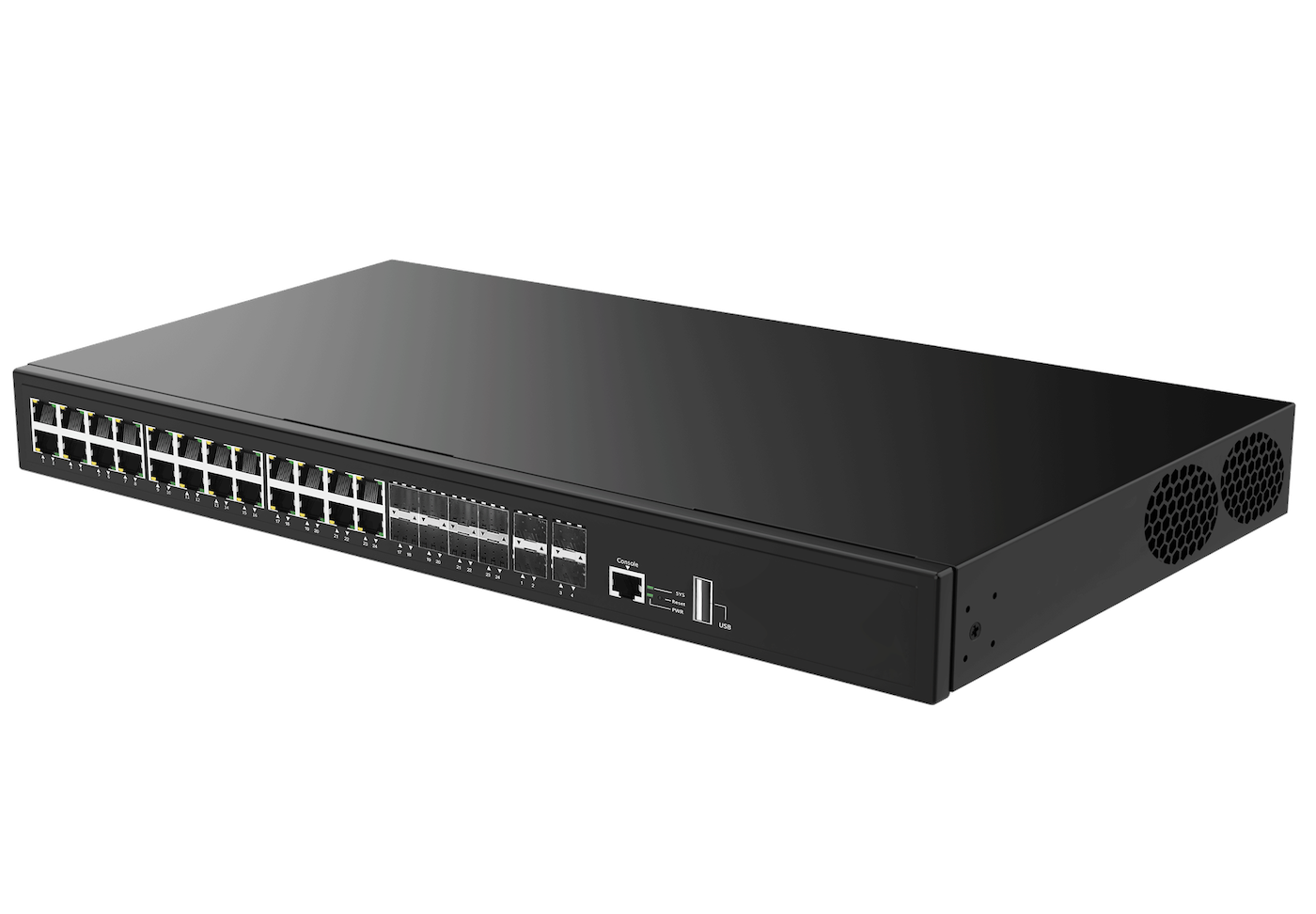 16-Ports Managed Switches CSW 16GX8Combo GE4XG USB AC 1PSU Redundant Battery